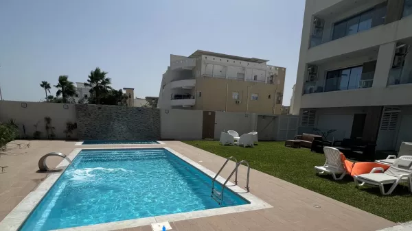 Luxus-S+1-Apartement in einer Wasserfront-Residenz, Sousse, Kantaoui