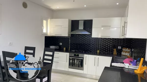 Möblierte Wohnung (S+1) in einer sicheren Residenz in Khzema, Sousse