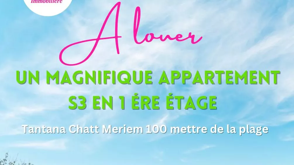 Geräumige 3-Zimmer-Wohnung in Sousse zur Miete