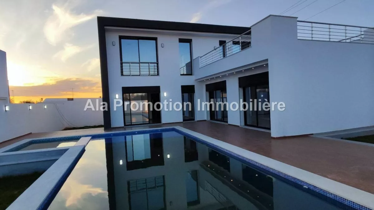 Luxus-Villa mit blauem Titel in Djerba