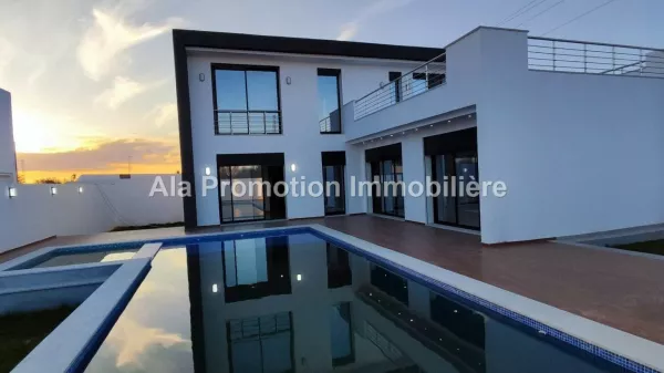 Luxus-Villa mit blauem Titel in Djerba