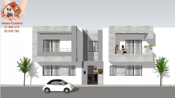 Luxus-S+2 Apartments im Bau in Ezzahra, Hammam El Ghzez