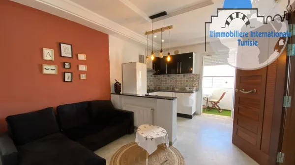 Möblierte S1-Wohnung in Tantana Chatt Meriem, Sousse
