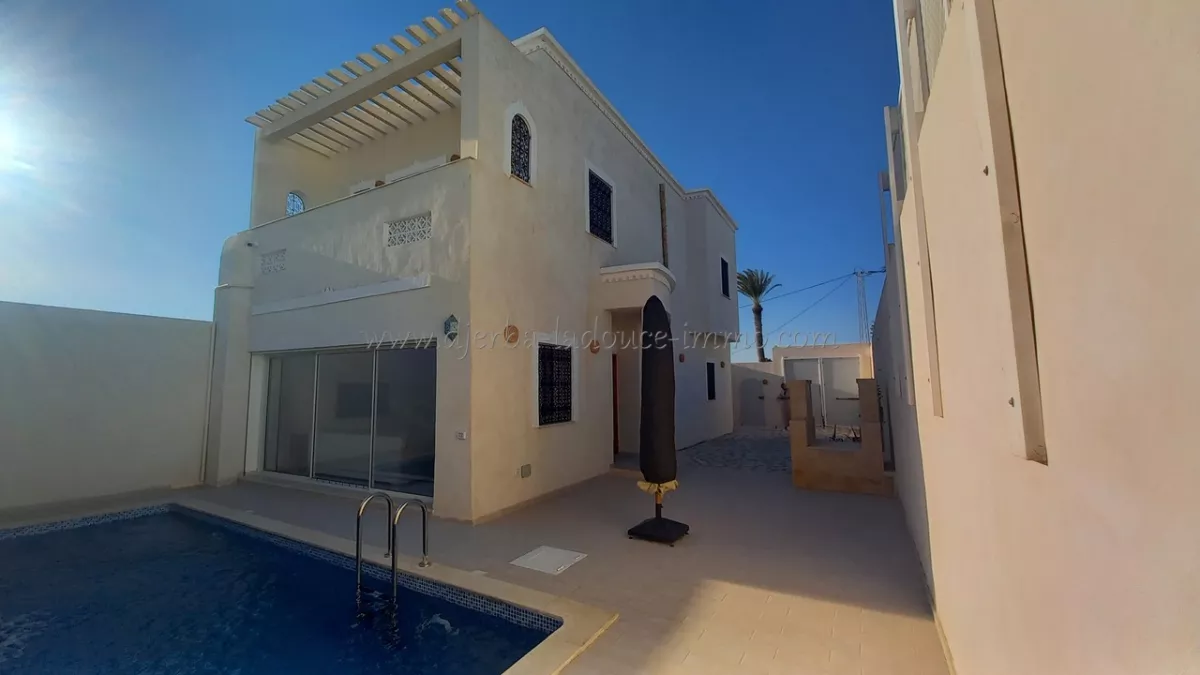 Traumhafte Villa mit Meerblick und Pool in Midoun, Djerba