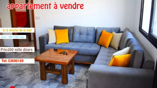 Luxus-Wohnung am Strand in Plage Baghdedi, Mahdia, zum Verkauf