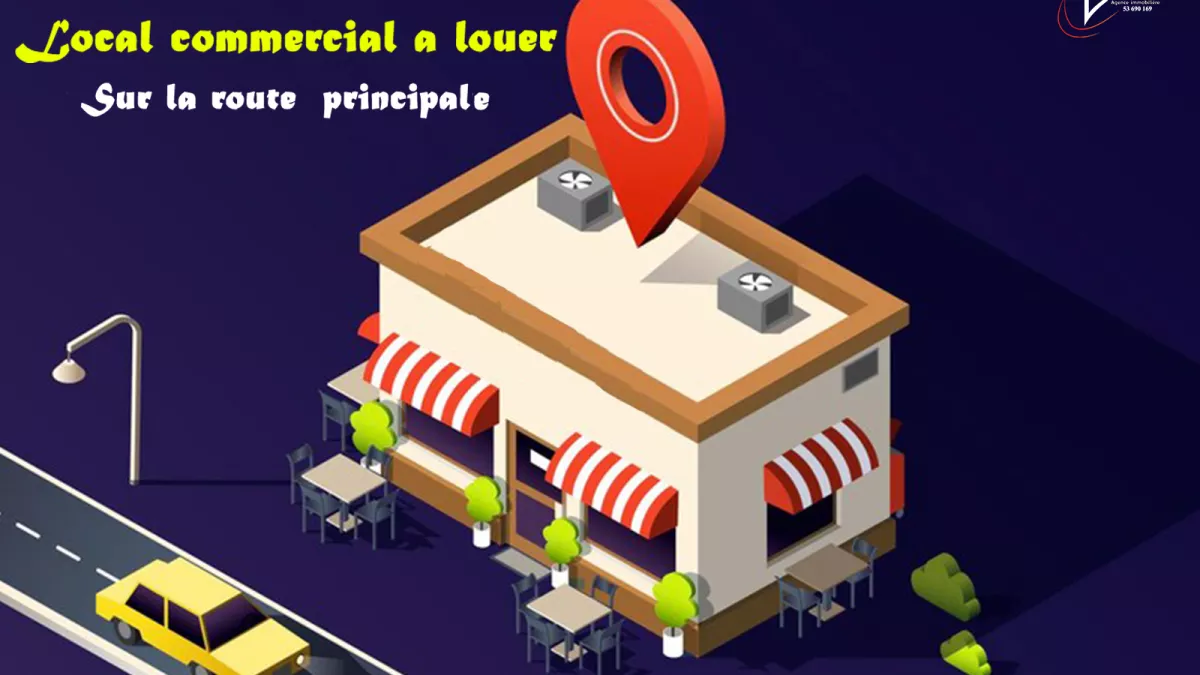 Exklusiver Gewerberaum an der Hauptstraße in Mahdia