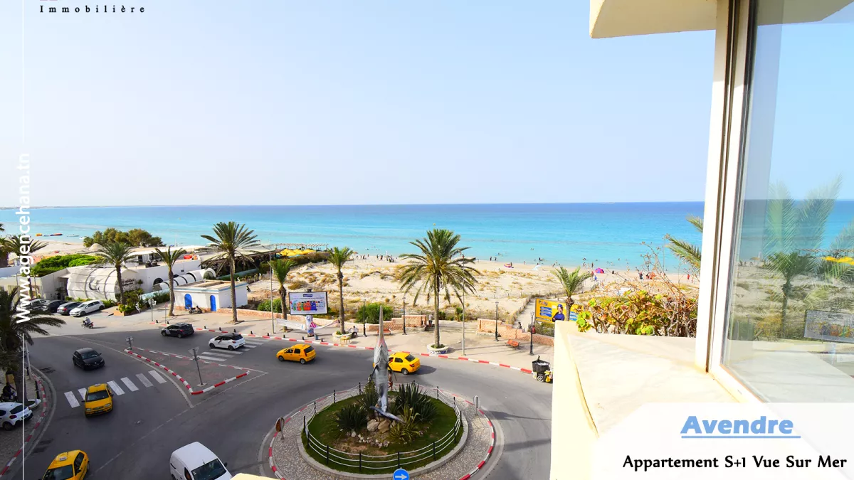 Atemberaubendes S+1 Apartment mit traumhafter Meersicht und direktem Zugang zum Strand in Mahdia Corniche