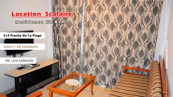 Luxuriöse S+2-Wohnung in El Baher, Mahdia für das akademische Jahr