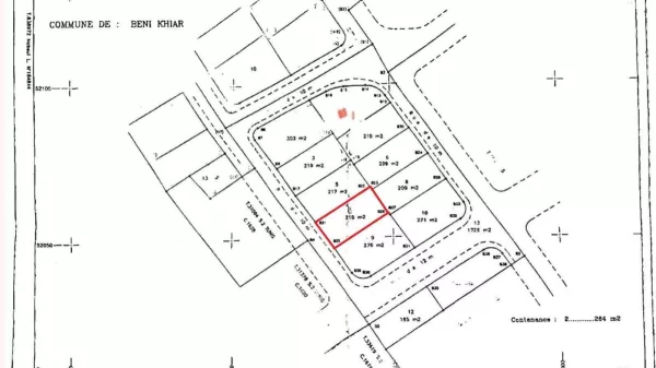 Wohnbauplatz in Beni Khiar zum Verkauf