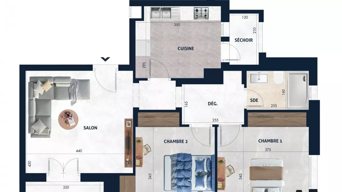 Traumwohnung S+2 mit 110m² in AFH² Mrezga, Nabeul - Eine Traumchance!