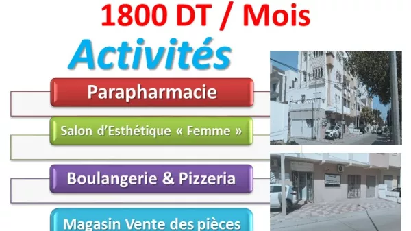Gewerbliche Immobilie zur Miete in Hammam Sousse