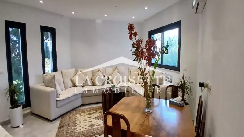 Möbliertes S+2 Doppelhaus mit Terrasse zur Miete in La Marsa - MDL0646