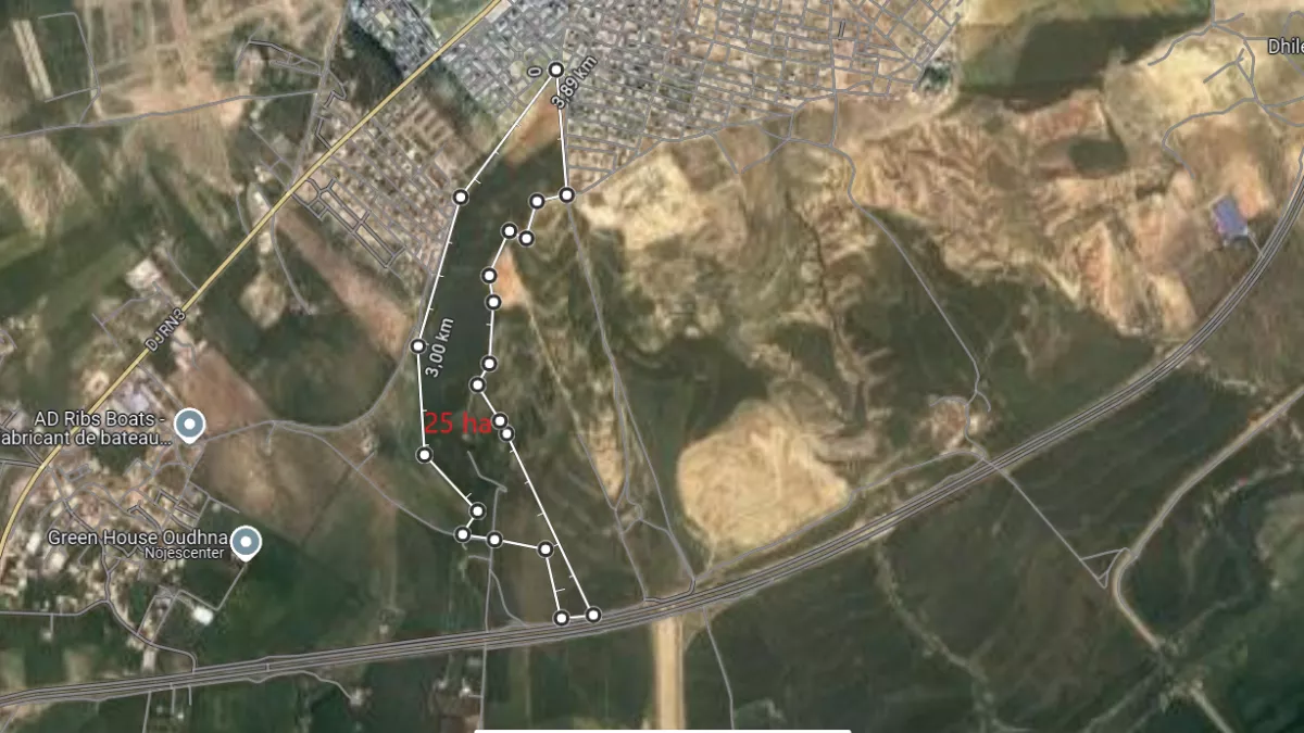 Außergewöhnliche 25-Hektar-Landchance in M'hamdia