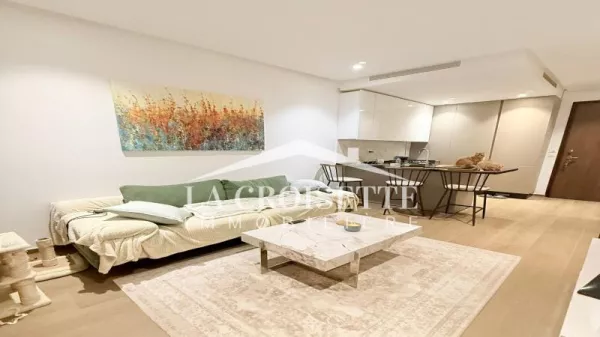 Luxuriöse Möblierte S+1 Wohnung zur Miete in Les Jardins de Carthage - MAL1599