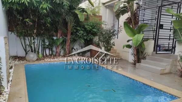 Luxus-Duplex mit Pool zur Miete in La Soukra - ZDL0360