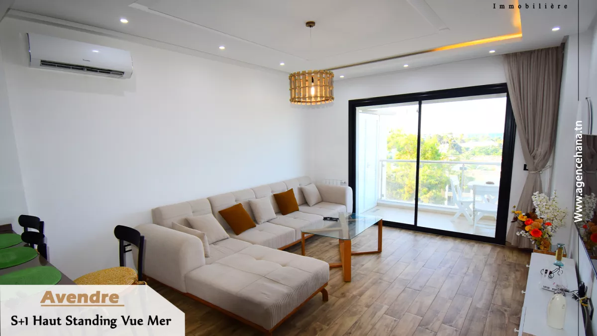 Luxus-S+1-Wohnung mit Meerblick in Mahdia