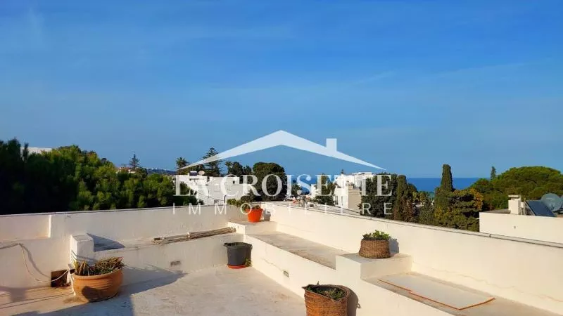 Luxuriöse möblierte S1-Wohnung mit Meerblick-Terrasse in La Marsa - MAL1952