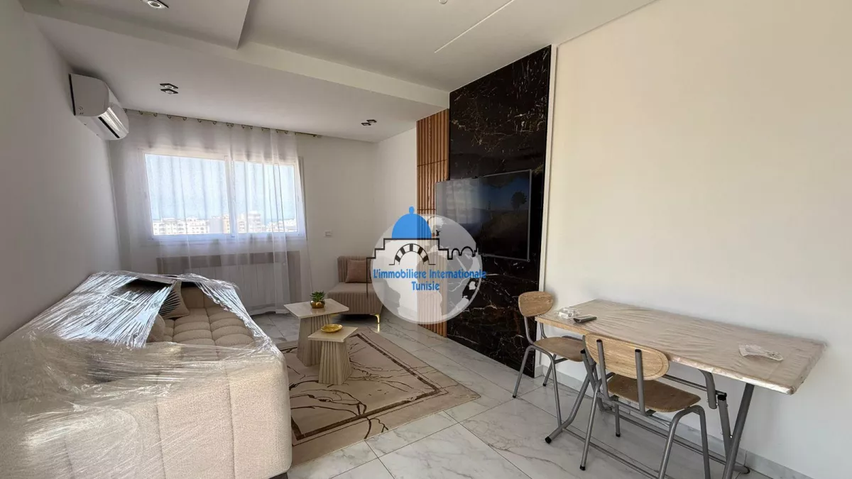 Luxuriöse Möblierte S+1 Wohnung zur Miete in Sahloul 4, Sousse