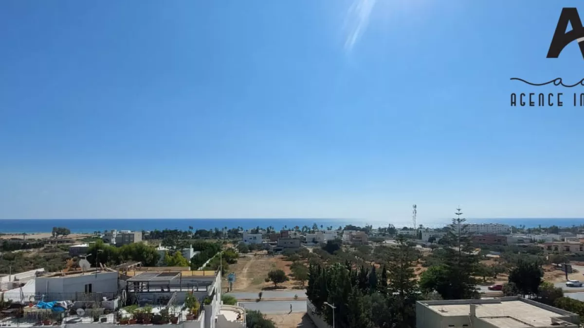 Luxury Furnished S+3 Apartment with Panoramic Sea View in AFH2, Mrezga, Nabeul