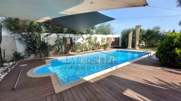 Luxury Ground Floor Apartment for Rent in Gammarth