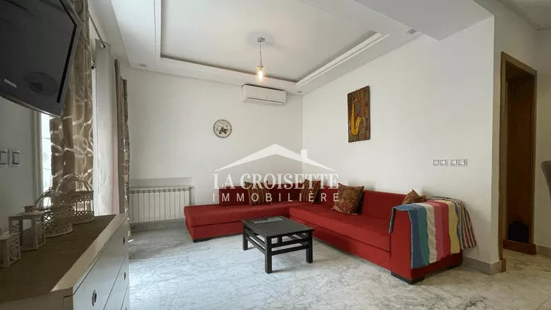 Stunning S+1 Furnished Apartment in Jardins de Carthage - Breathtaking Mediterranean Views!