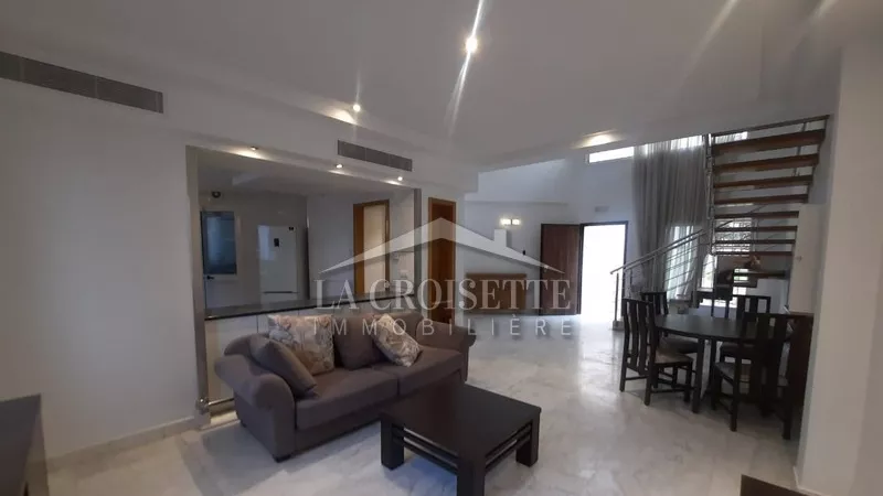 Furnished S+2 Loft for Rent in Berges du Lac 2, Tunis