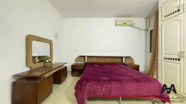 Furnished S+2 Apartment with Sea View at Lido, Nabeul