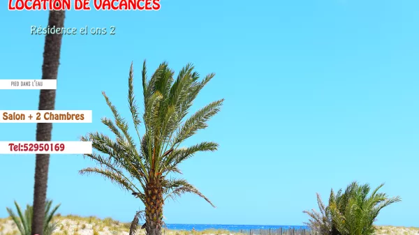 Beachfront Apartment for Rent in Mahdia - Monthly Rent of 600 TND