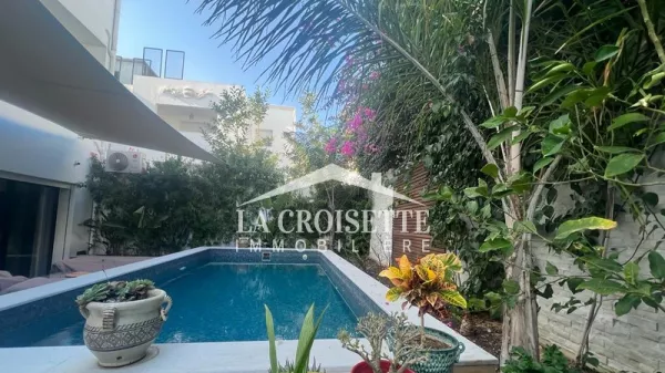 Luxurious S+2 Apartment with Garden and Pool in La Marsa