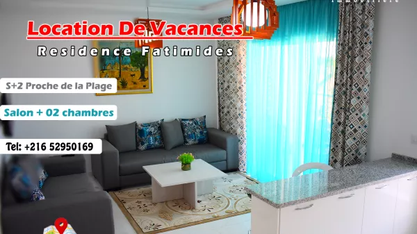 Luxury 2-Bedroom Apartment with Sea View in Mahdia's Tourist Zone