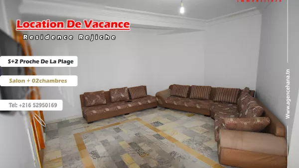 Beachside Apartment S+2 in Rejiche, Mahdia - Perfect Vacation Getaway