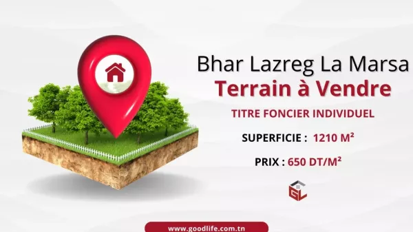 Luxury Plot for Sale in Bhar Lazreg, La Marsa