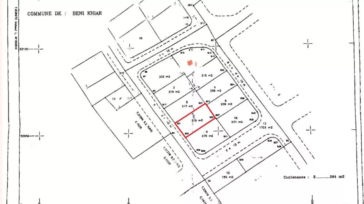 Wohnbauplatz in Beni Khiar zum Verkauf