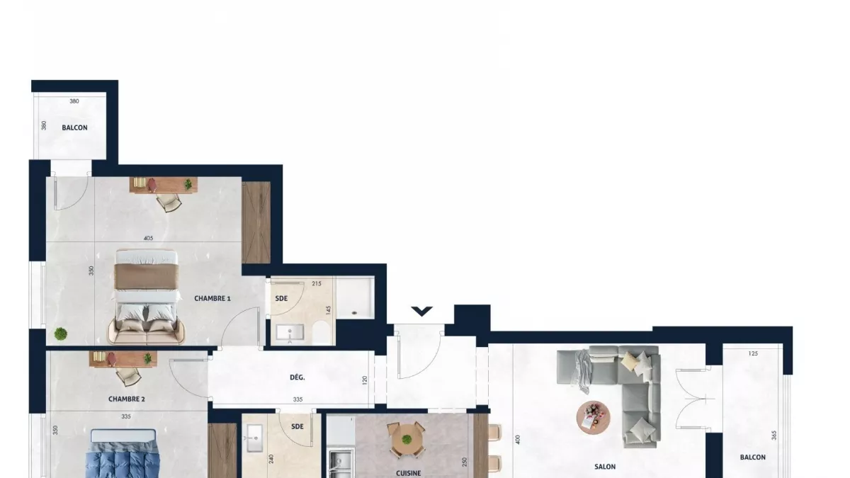 Appartamento S+2 con Balcone in AFH2 Mrezga, Nabeul - Un'Opportunità Unica!