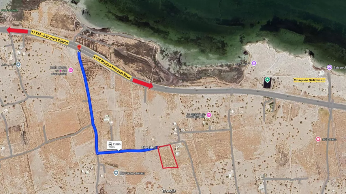 Exceptional Blue Title Land in Djerba: A Unique Investment Opportunity
