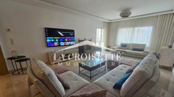 Furnished S+3 Apartment in Gammarth - An Exceptional Rental Opportunity in Tunis