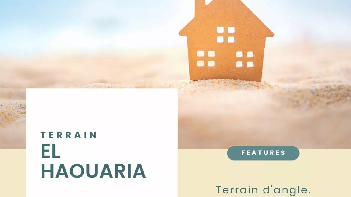 Eckgrundstück von 315m² zum Verkauf in El Haouaria, 2 Minuten vom Strand entfernt