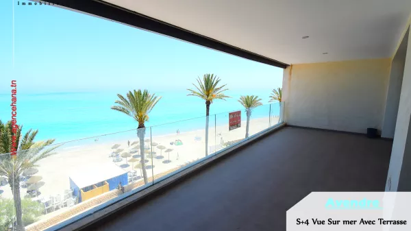 Luxury Beachfront Apartment with Breathtaking Sea Views in Mahdia