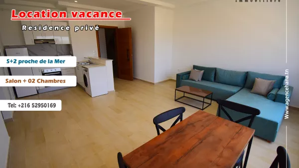 Luxury 2-Bedroom Apartment for Rent in Mahdia, Close to the Sea