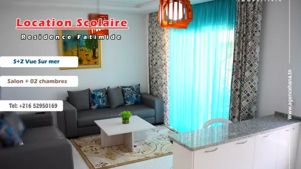 Charming S+2 Apartment with Sea View in Mahdia's Fatimides Area