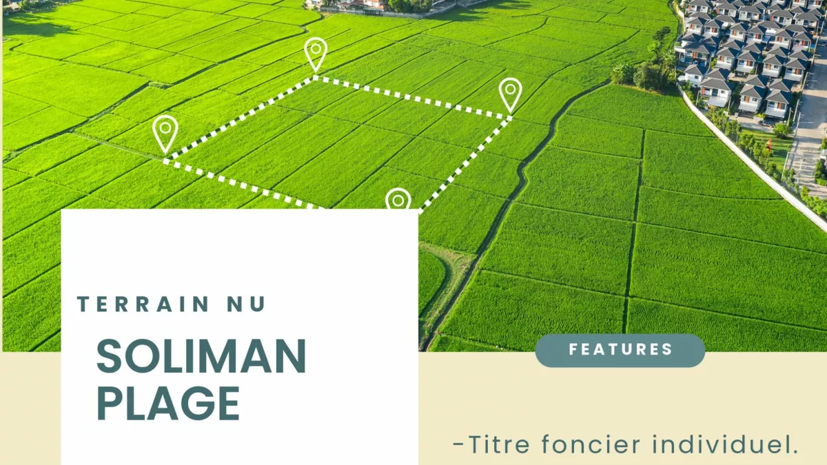 Exceptional Corner Plot of 299m² in Soliman Plage: A Unique Opportunity!