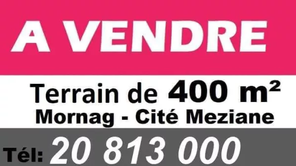 Eccezionale Opportunità di Terreno a Mornag Cité Meziane