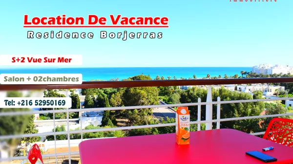 Appartamento Fronte Mare S+2 a Mahdia con Vista Mozzafiato sul Mare