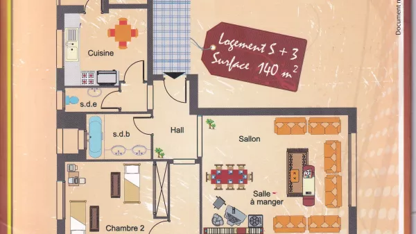 Lussuoso Appartamento S+3 con Vista Panoramica – Nouvelle Médina 3, Ben Arous