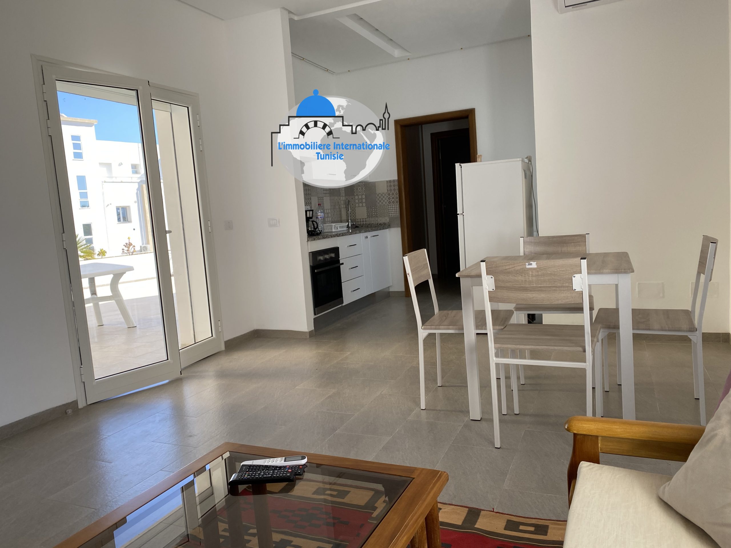 Lumineux appartement avec une magnifique vue de mer à Kantaoui