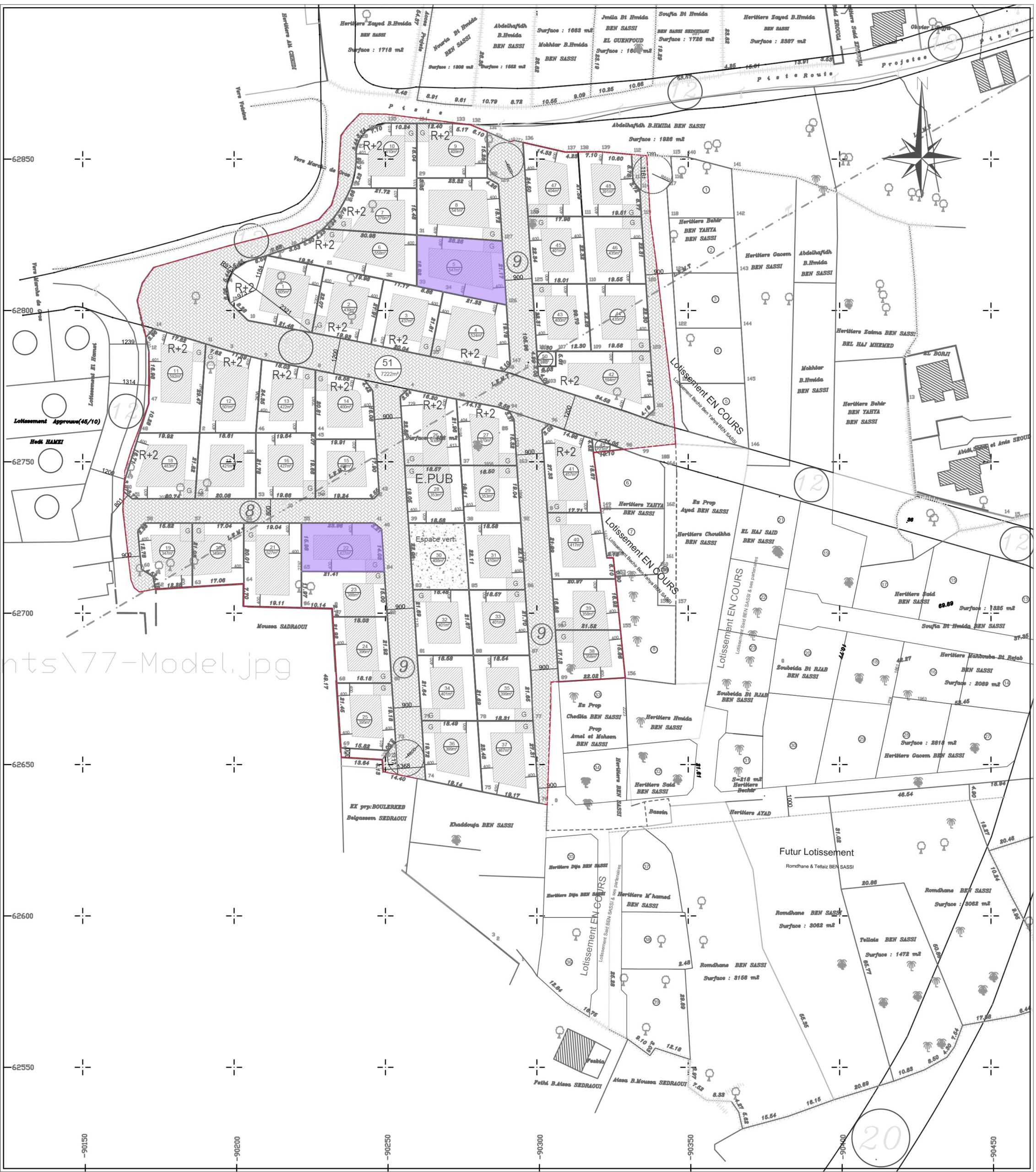 Terrain de 420 m² à houmet souk