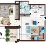 Photo-1 : Appartement S+1 de 60m² à AFH Mrezga
