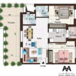 Photo-1 : Appartement S+2 de 95m² avec 30m² terrasse à AFH Mrezga