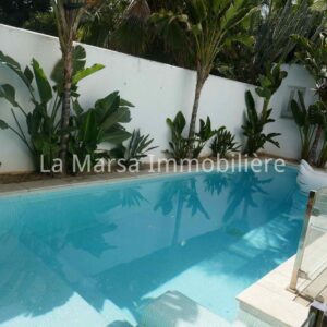 Villa s3 avec piscine et jardin à 3mn de PMF, MENZAH 1
