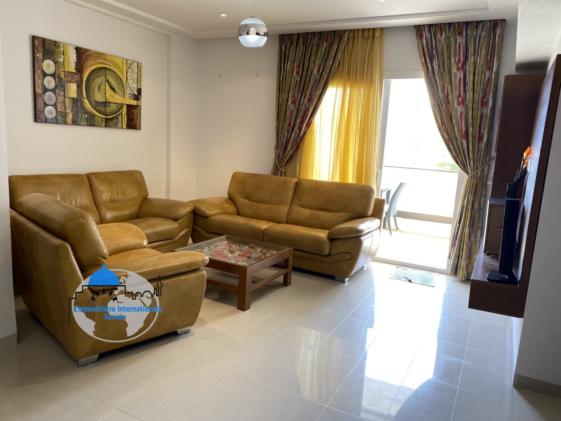 Appartement S+2 de 95 m² avec vue de mer à chott Meriem